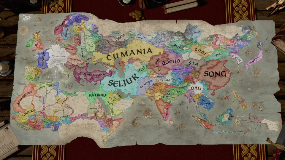 Crusader Kings III oyun içi görüntüsü