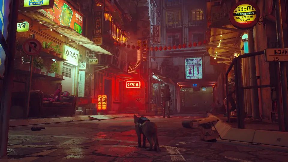 Stray oyun içi görüntüsü