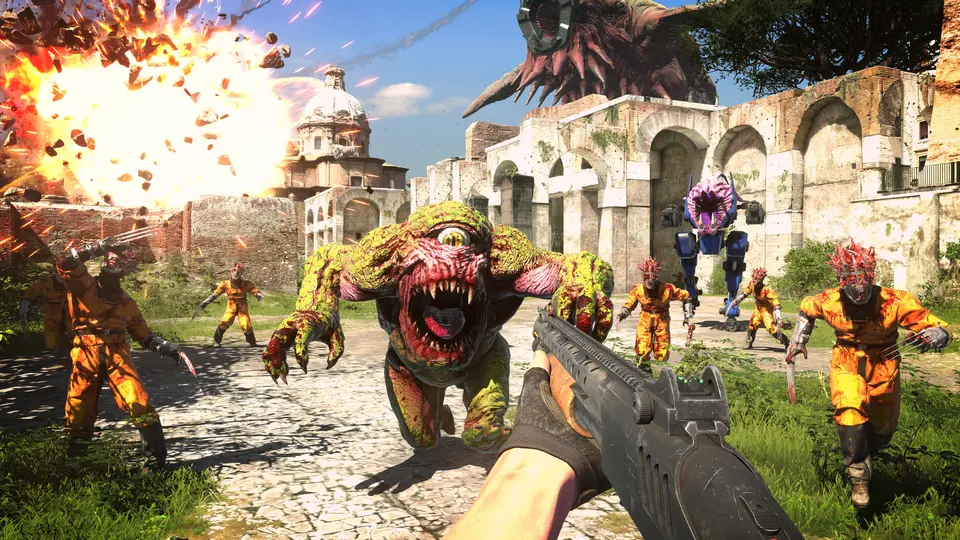 Serious Sam 4 oyun içi görüntüsü