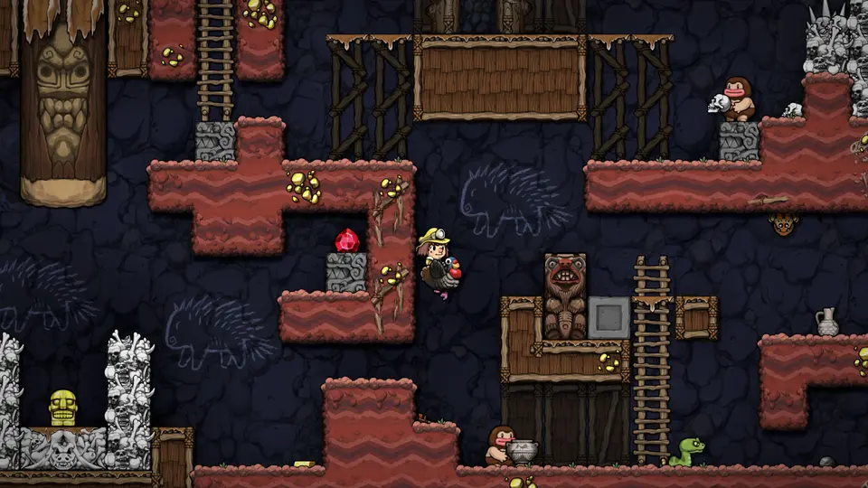 Spelunky 2 oyun içi görüntüsü